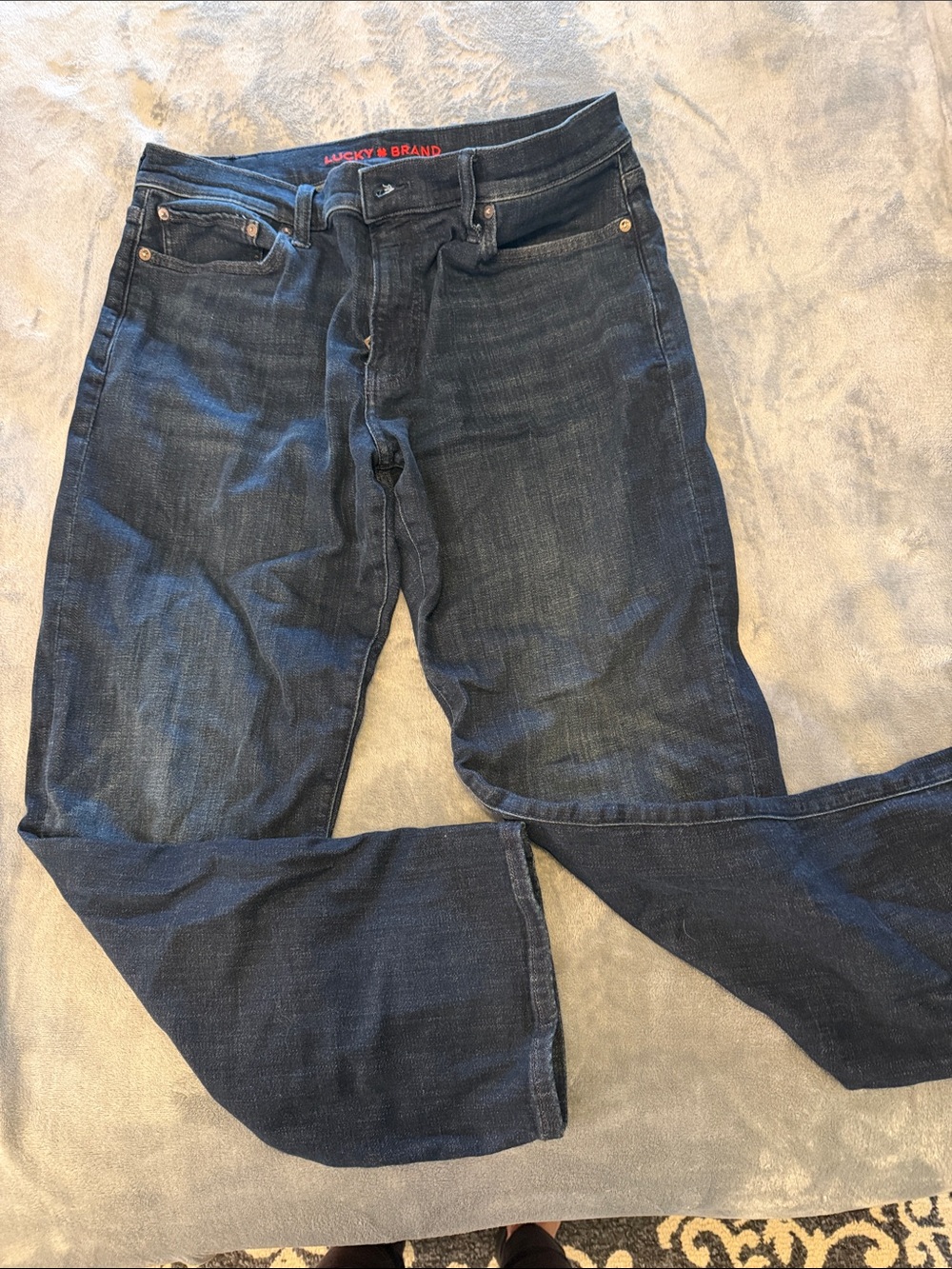 Lucky Brand Men's Dark 363 Vintage Straight Fit Jeans 34x30